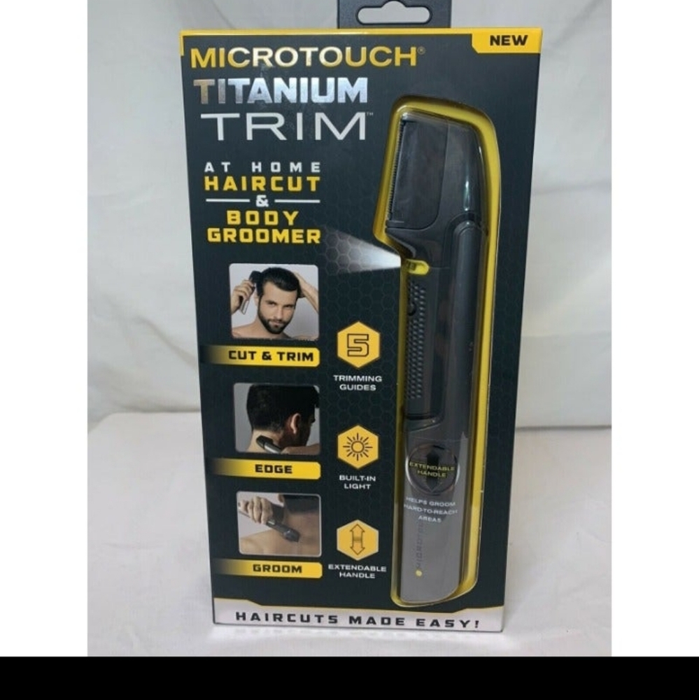 Microtouch Titanium trim at home hair cut/trimmer